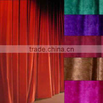 100% polyester flame retardant theatre curtain fabric