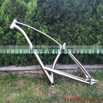 hot sale titanium MTB bike frame with handing brush finished mountain bike frame super light bicycle frame