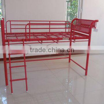 Red Metal Loft Bunk Bed