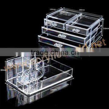 make up display stand/make up display/acrylic drawers for cosmetic