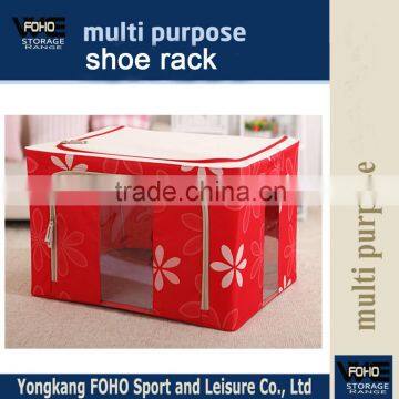 FH-CL0022 simple fabric and iron tube storage box for cloth