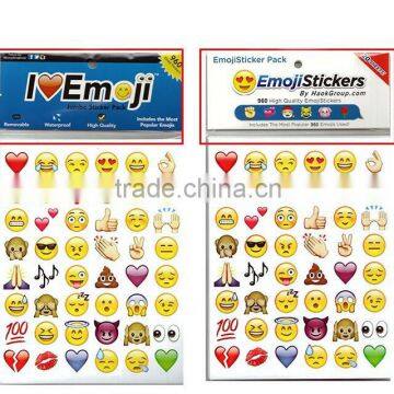 Funny 3D DIY kids custom stickers,wall sticker,vinyl stickers, iphone 6 smile face bubble stickers decorative