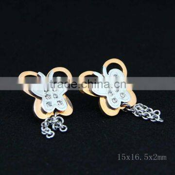 Stud Earrings With Butterfly Design Earrings for Wholesale