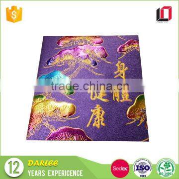 China supplier special texture paper chinese new year red packet printing for singapore market