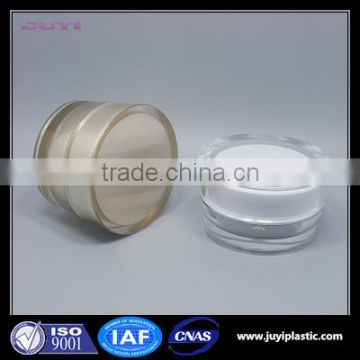 15g 30g 50g cone round acrylic cosmetic jars ,screen printing double wall plastic cosmetic cream container