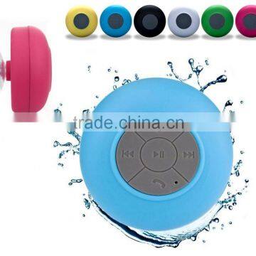 Innovative Waterproof Bluetooth Speaker With Silicon Suction Cup For Mobilephones Tablets PCs