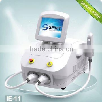 Top Grade 2 in 1 SHR IPL machine CPC Connector intense pulsed light ipl for hair removal freckle 10HZ Fast