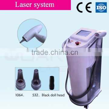 Brown Age Spots Removal 1064+532+1320+585+690nm Q 800mj Switched Nd Yag Laser Tattoo Removal Machine