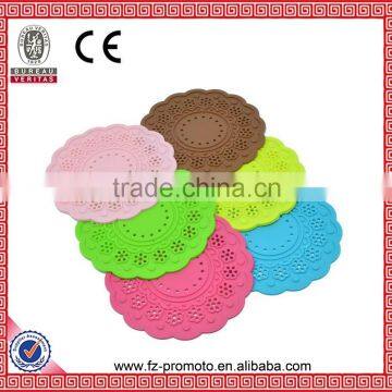 New Table Cup Mat Pad Cup Bowl Holder Coaster Flower Hollow Out Silicone Placemat Worldwide Store photo-3