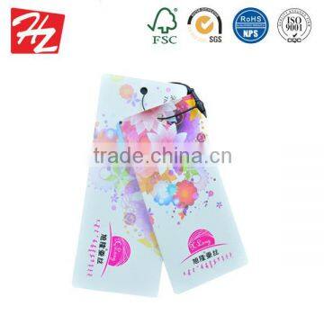 2016 Hot selling hang tag with embossing for wholesales