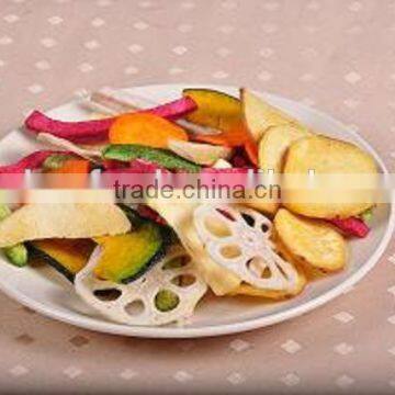 vacuum fried vegetable and fruit chips