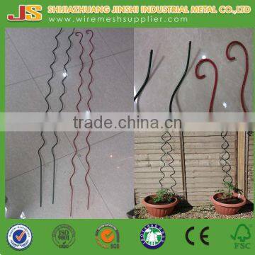 6.5mm galvanized and powder coated steel wire tomato spiral plant support