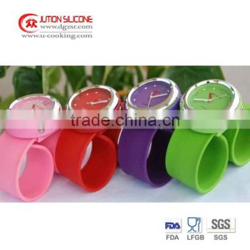 Colorful Quartz Silicone Jelly Watch