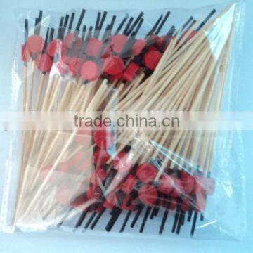 Custom Disposable Mini Bamboo Fruit Fork Spoon With LOGO