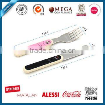 Children Training Flatware Set, Children Cutlery for Easy Holding and Finish Food, New Bone Cutlery