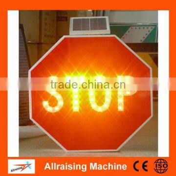 High Reflective Solar flashing led stop sign