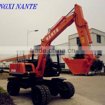 Chinese mini hydraulic wheel excavator