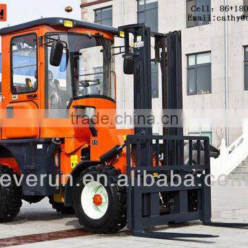 Everun 4WD 2.8T Rough Terrain Forklift Truck with EuroIII Engine(ER2800)