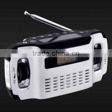 Hight Quality Low Price Crank Hand Solar Powered Radio AM/FM photo-3