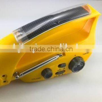 hand generator system solar charger, hand winding charger flashlight radio