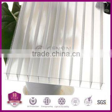 32mm Polycarbonate Sheet Hollow For Stadium Project Skylite Roofing PC Panel High Light Transmission Heat Insulation UV Coating photo-3