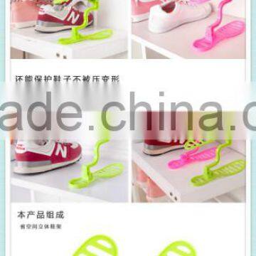 Fashion Design BPA Free Plastic Shoe Shelf photo-3