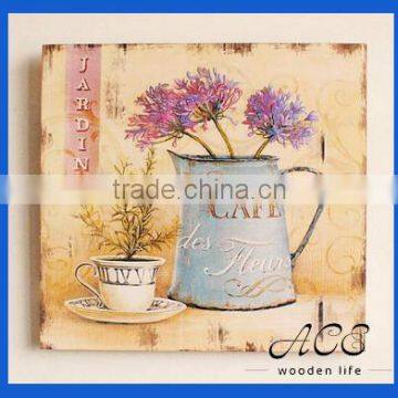 Personalized Wooden Painting UV printing on wood Wooden Poster Card for Home Decoration Wooden Digital Printing Coaster