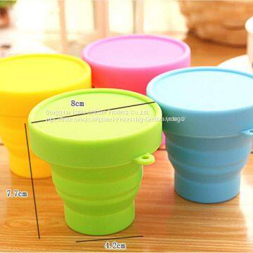 Camping Travel School Collapsible Silicone Cups photo-3