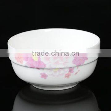 KC-2233 Haonai Flower decal ceramic bowl, ceramic dinner bowl