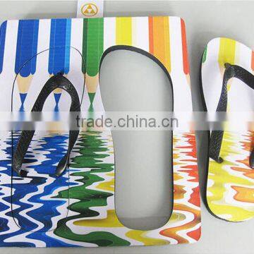 custom printing Flip Flops Beach Slipper For Sublimation