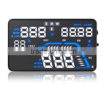 5.5'' GPS Universal Car HUD Head Up Display Car Alarm System Speed Warning With Campass