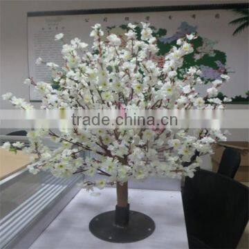 SJ220001 shengjie mini white cherry bossom artificial white cherry trees for table decorate