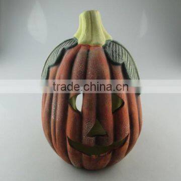 Pumpkin shape ceramic decoration for helloween use in stocklots