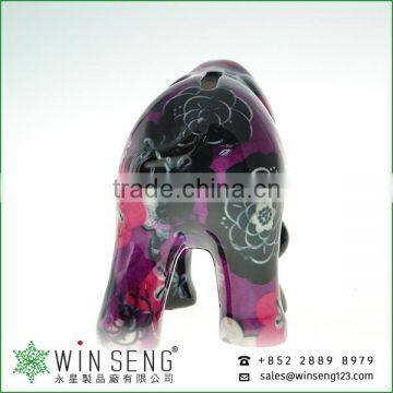 Wholesale Hand Painted OEM Art Decor Cute Novelty Ceramic Elephant Money Bank photo-3