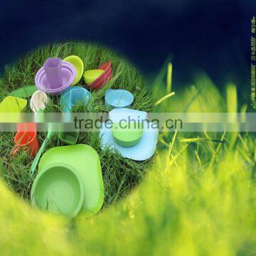 Conventional Best Design Antique Bamboo Fiber Tableware Set photo-3