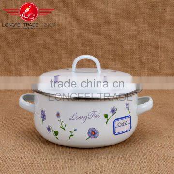 Cheap and Good Quality Hot Sale 3pcs Enamel Coated Cast Iron Cookware With Enamel Lid photo-2