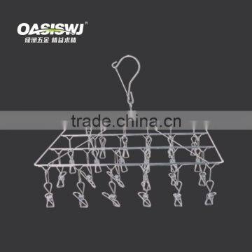 metal hanger,clothing hanger---s/s--24clips