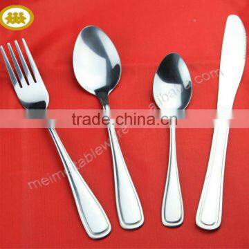 18/0 or 18/8 Stainless Steel Flatware (dinnerware Set) for Home & Hotel; Promotion & Gift