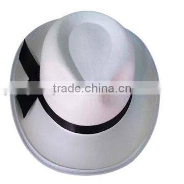 2017 New Charm Products Custom Black Wide Brim Wool Felt Top Hat Wholesale With Letter for Gentlemen Made in China photo-3