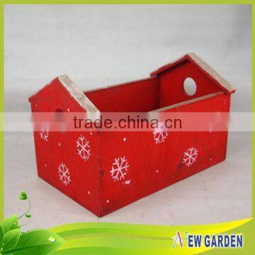 China Supplier Mini Size Clay Pot ,House Shape Red and Green Planter photo-6