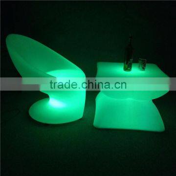 LED Party Rechargeable Glowing Table Glow Coffee Table Illuminated Bar Furniture Set photo-3