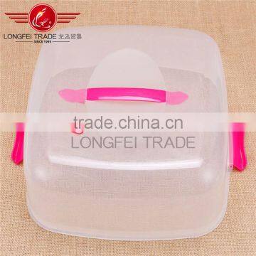 Eco-friendly 36*36*16cm Plastic Cake Storage Box With Cover/lid photo-5
