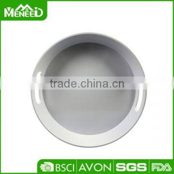 Wholesale bulk buy cheap arge white melamine round restaurant serving tray