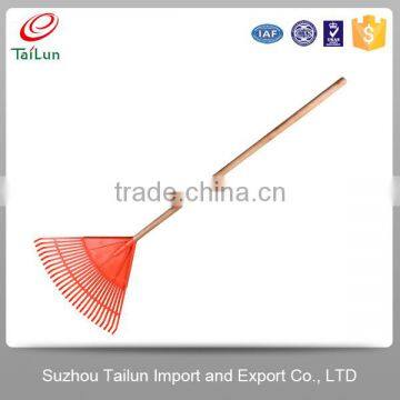 High Quality Orange 26 Tines Garden Plastic Lawn Rake Heads photo-3