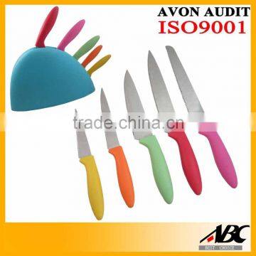 6pcs Plastic Handle Stainless Steel Steak Knife photo-2