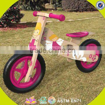 2017 Wholesale high quality children balance wooden no pedal bike W16C174