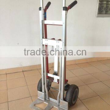 folding aluminium hand trolley with noseplate extension 4-in-1 hand truck