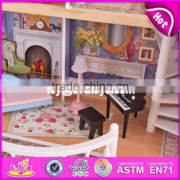 New Arrival Luxurious and Colorful Wooden Large Dollhouse for Kids W06A221 photo-5
