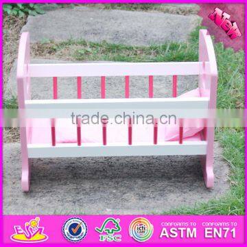 2016 Best Design Kids Wooden Toy 18 Inch Doll Bed W06B052 photo-3