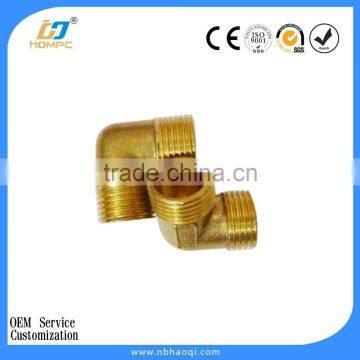 Brass male pipe fitting 90 degrees elbow